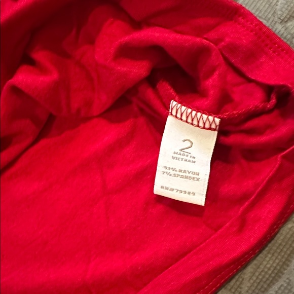 Chicos Red Turtleneck Long Sleeve Top Size 2 - Picture 5 of 8